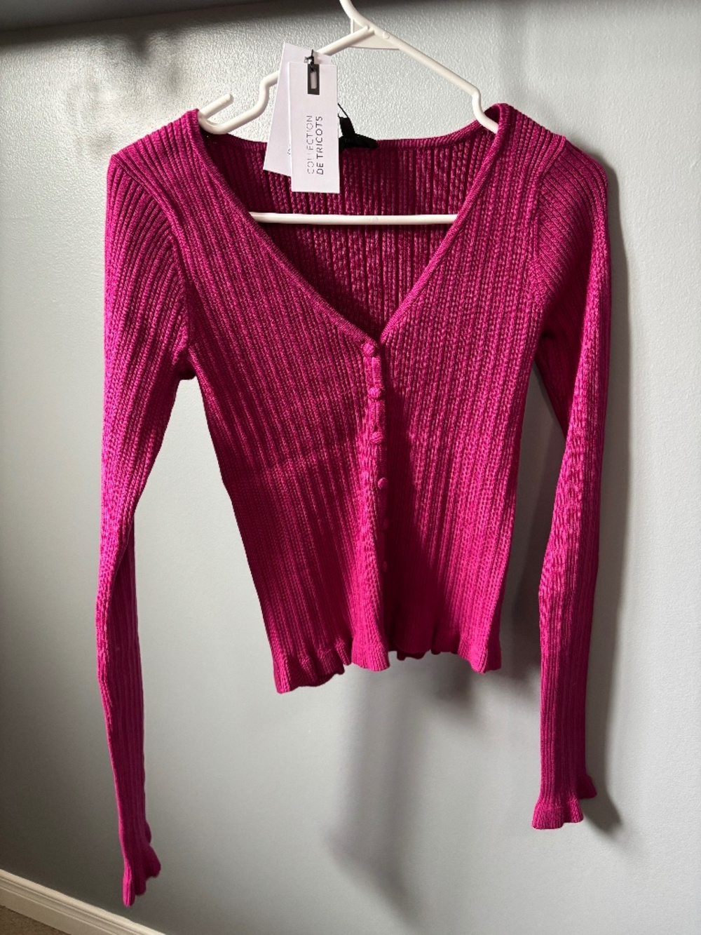 NWT Dynamite Fuchsia Cardigan